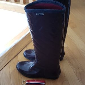 NEW Tommy Hilfiger purple rainboots